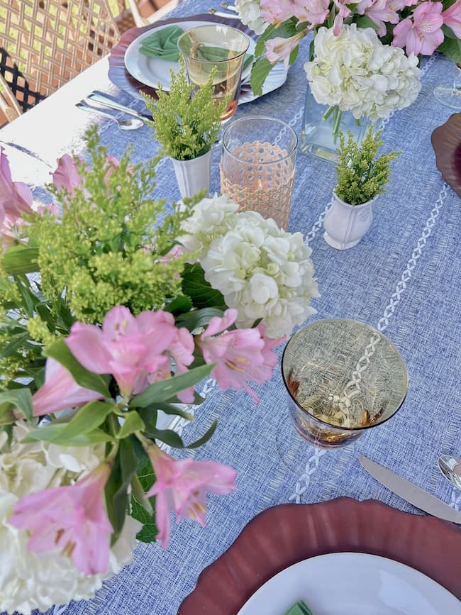 Outdoor Summer Table Centerpiece