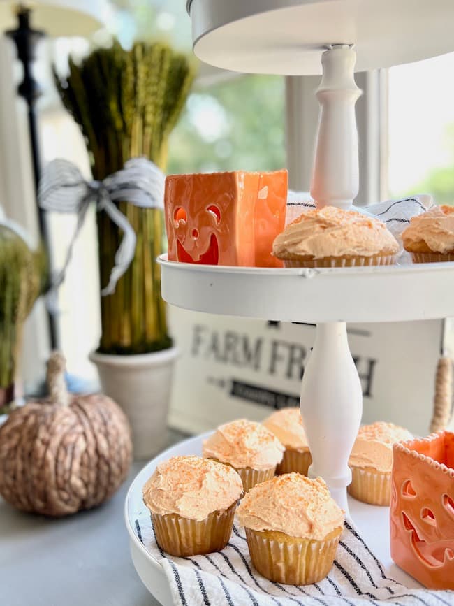 Display Fall Desserts on Tiered Tray