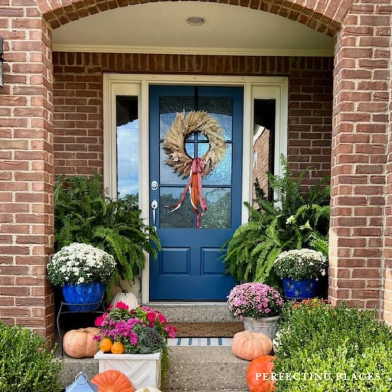 Colorful Fall Front Porch Decor
