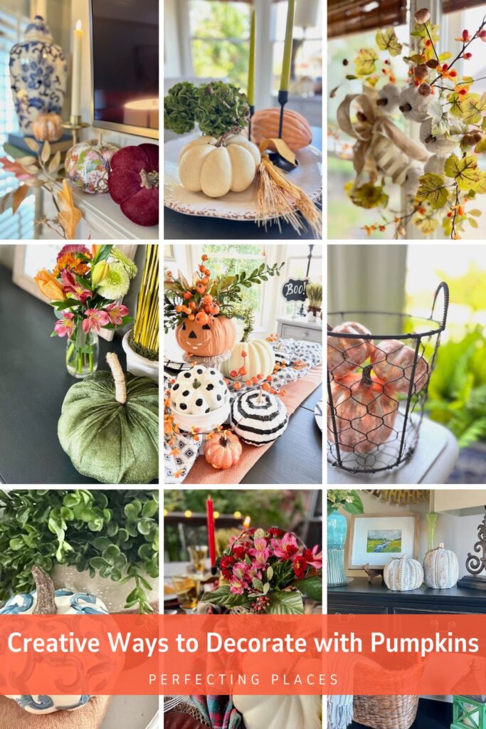 Creative Ways to Decorate with Pumpkins PIN