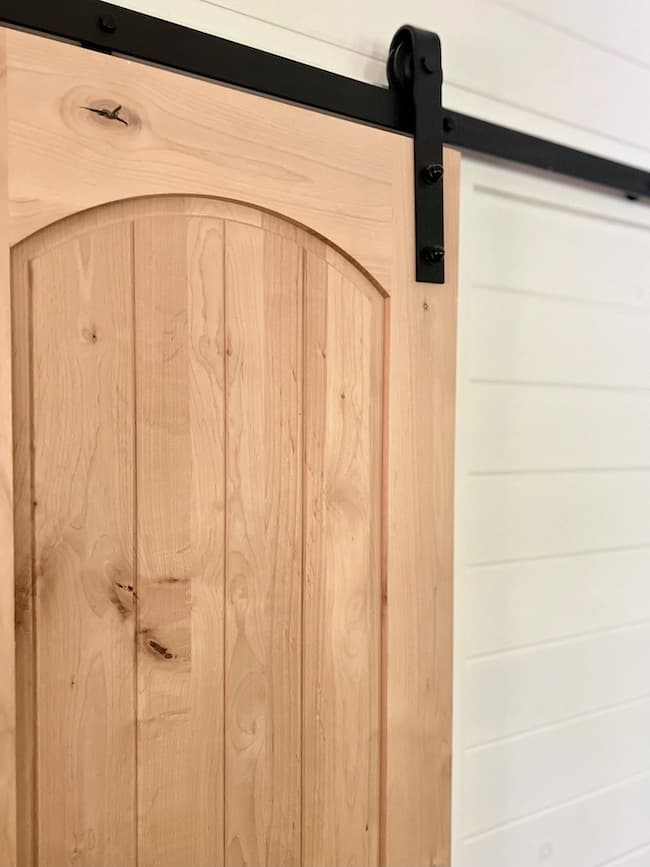 Natural Finish Sliding Barn Door