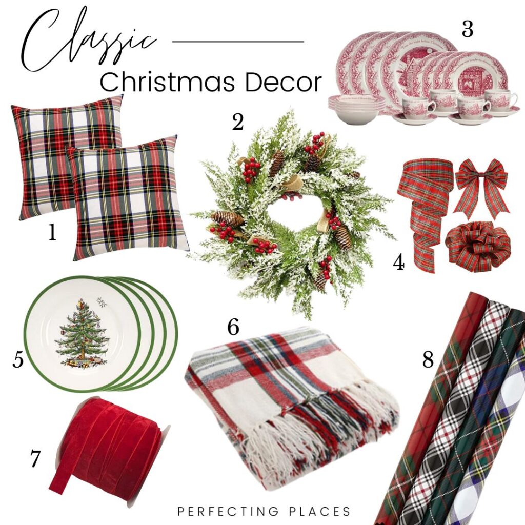 Tartan Plaid Christmas Theme Decorating Ideas
