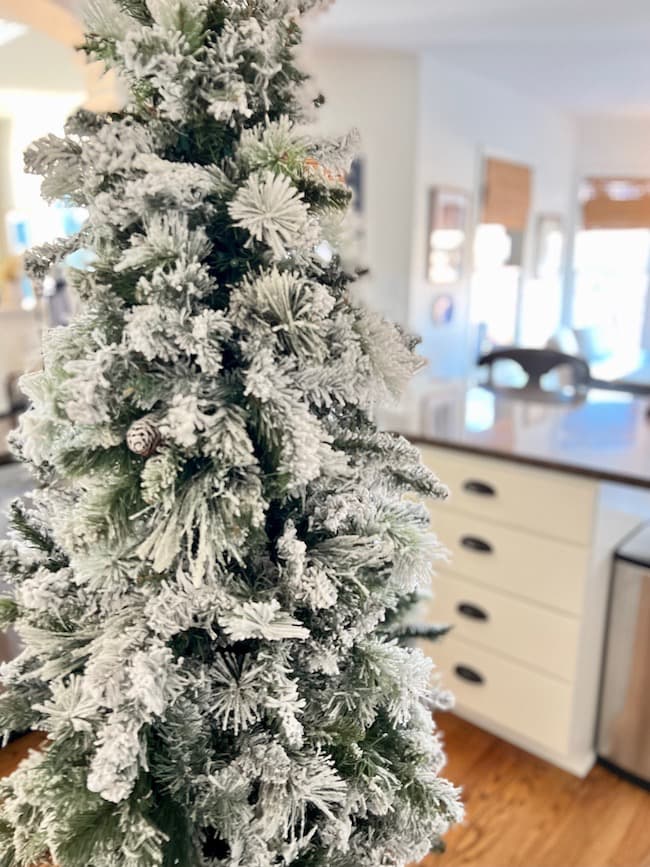 DIY Flocked Christmas Tree Ideas