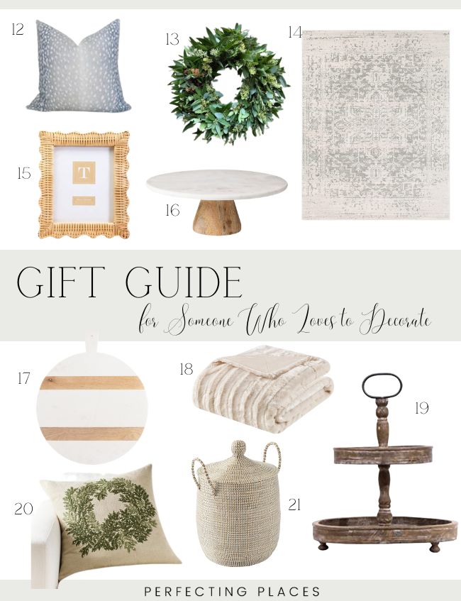 Gift guide for someone who loves to decorate