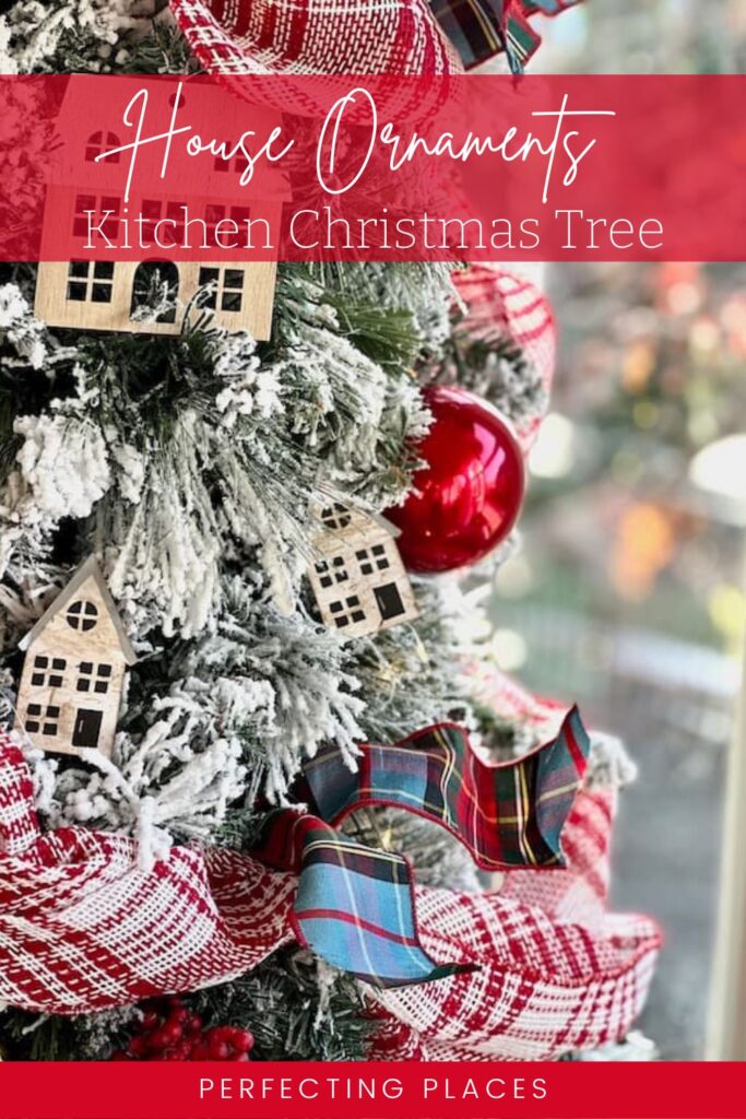 DIY house ornaments for kitchen Christmas tree