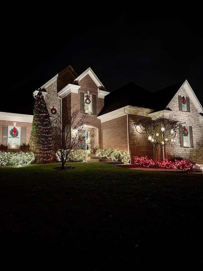 Outdoor Christmas lights