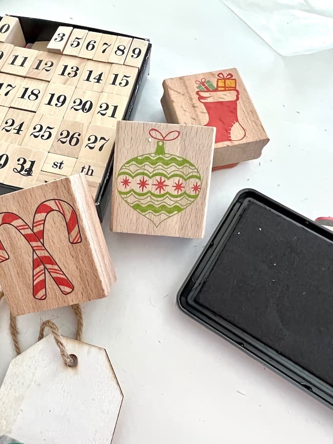 Christmas stamps for Advent Calendar