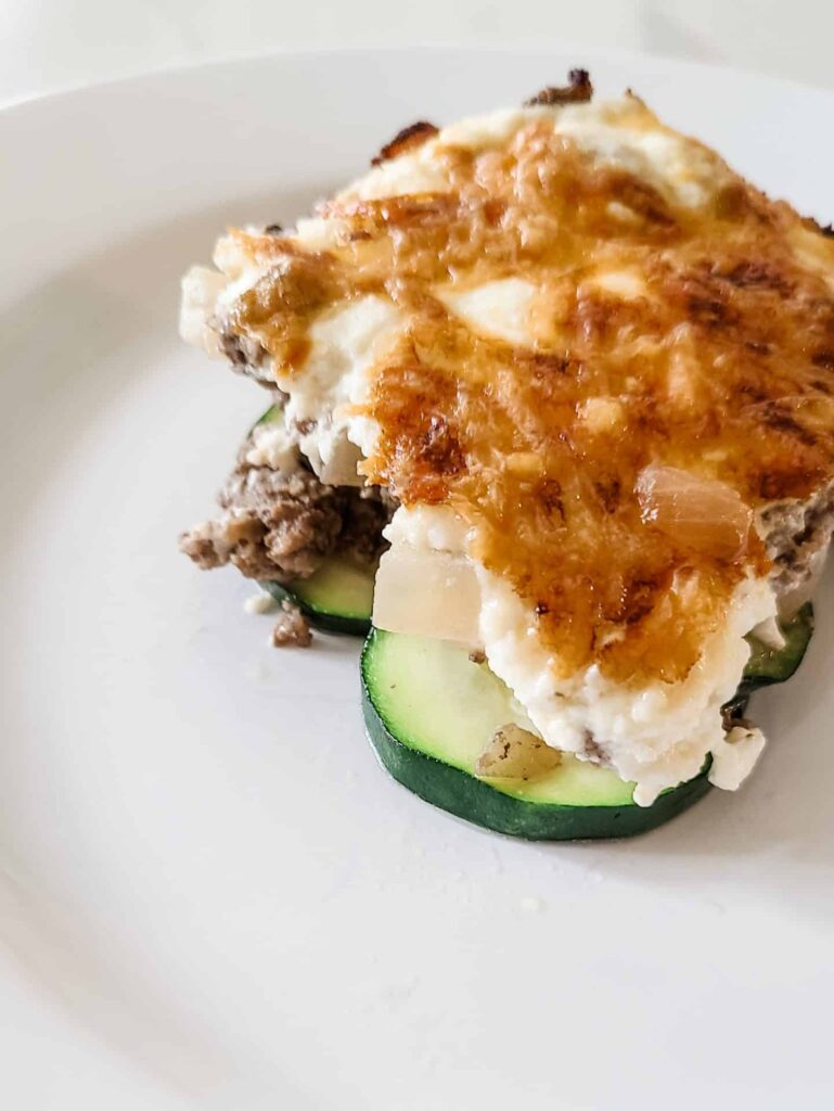 Beef Zucchini Au Gratin