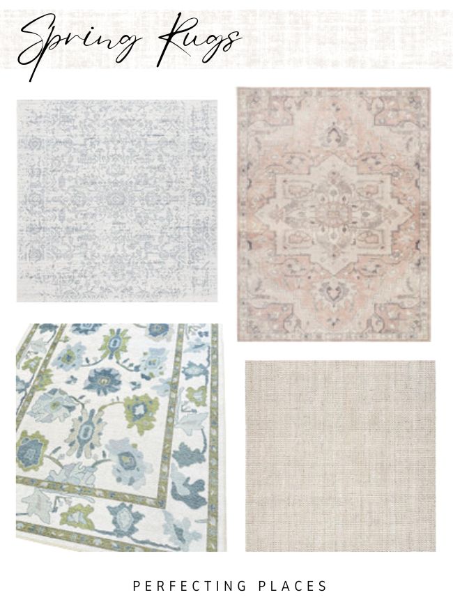 Easy Home Decor Updates -- new rugs for spring