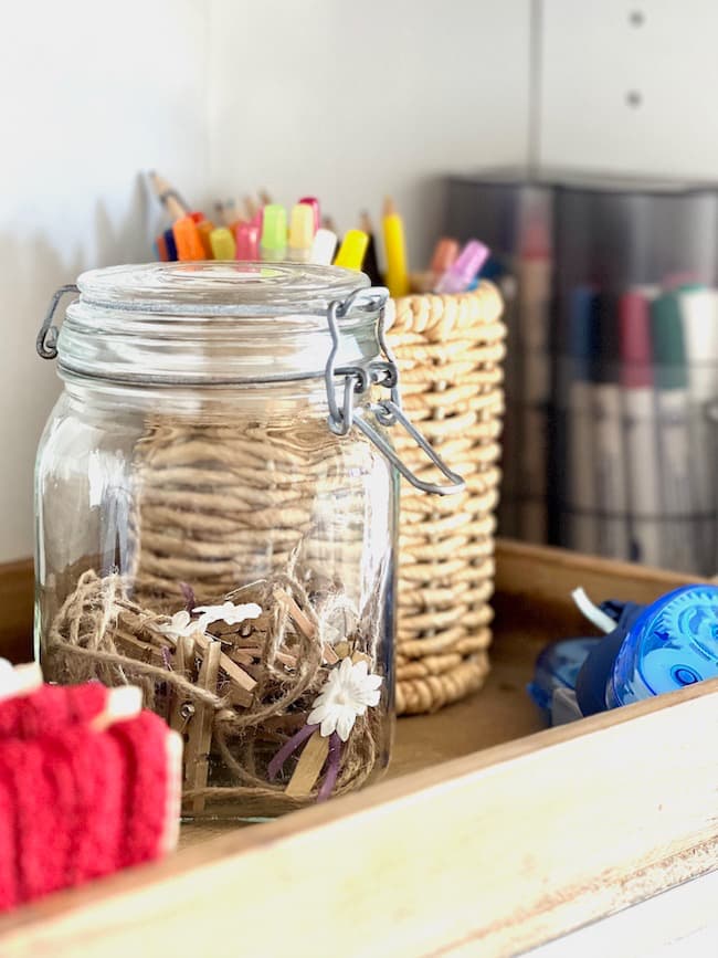 Craft Room Plastic Totes & Organization