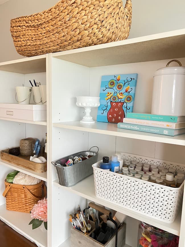 Easy Craft Room Organizing Tips - Semigloss Design