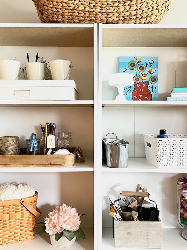 My New Organized Home Office Closet - The House on Silverado