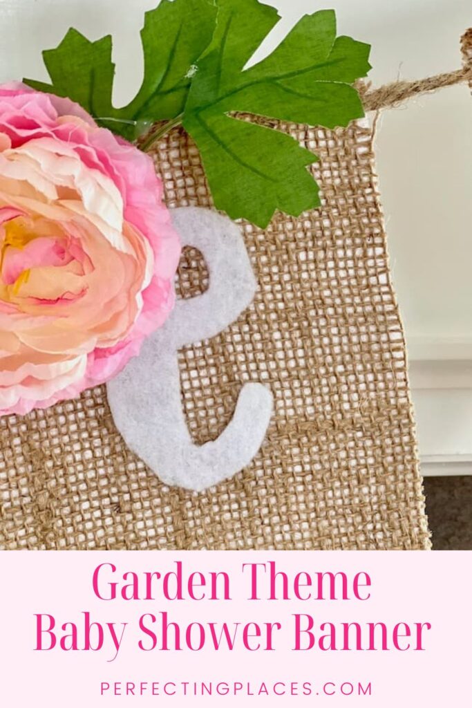 Garden Theme DIY Baby Shower Banner