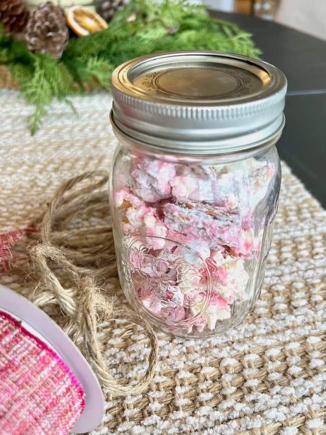 Give a sweet and salty treat in a jar for Valentine's Day