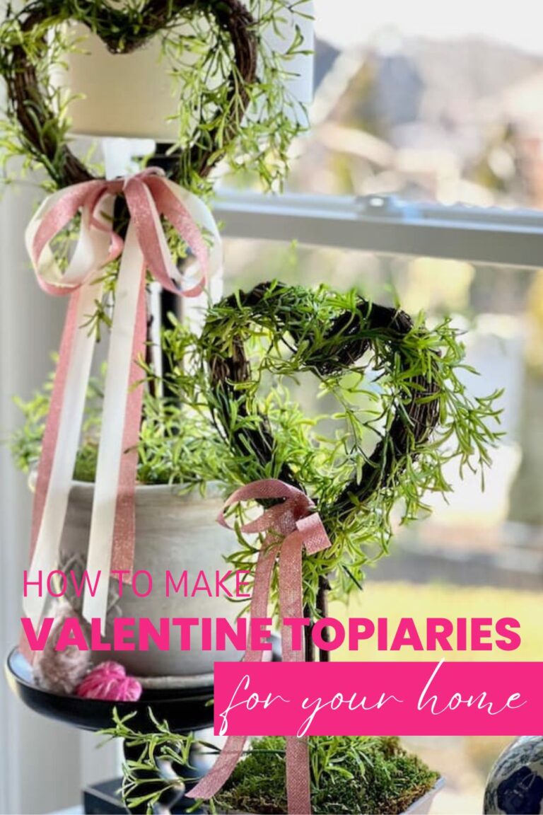 Create Lovely with DIY Valentine Topiaries Perfecting Places