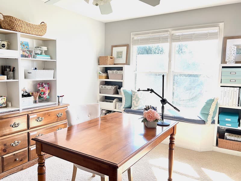 My New Organized Home Office Closet - The House on Silverado