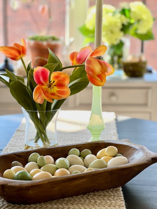 Colorful Easter Décor in Kitchen - Soul & Lane