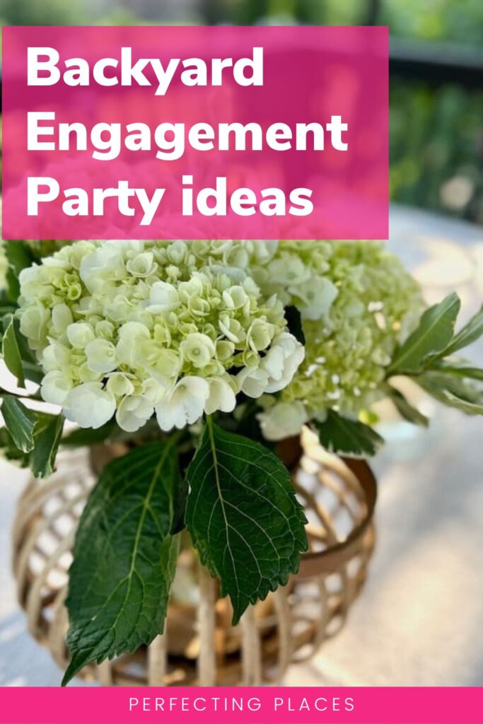 Backyard Engagement Party Ideas Pin