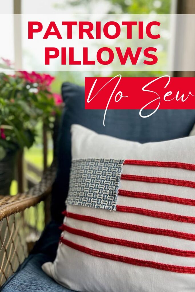 Patriotic No Sew Pillow Ideas