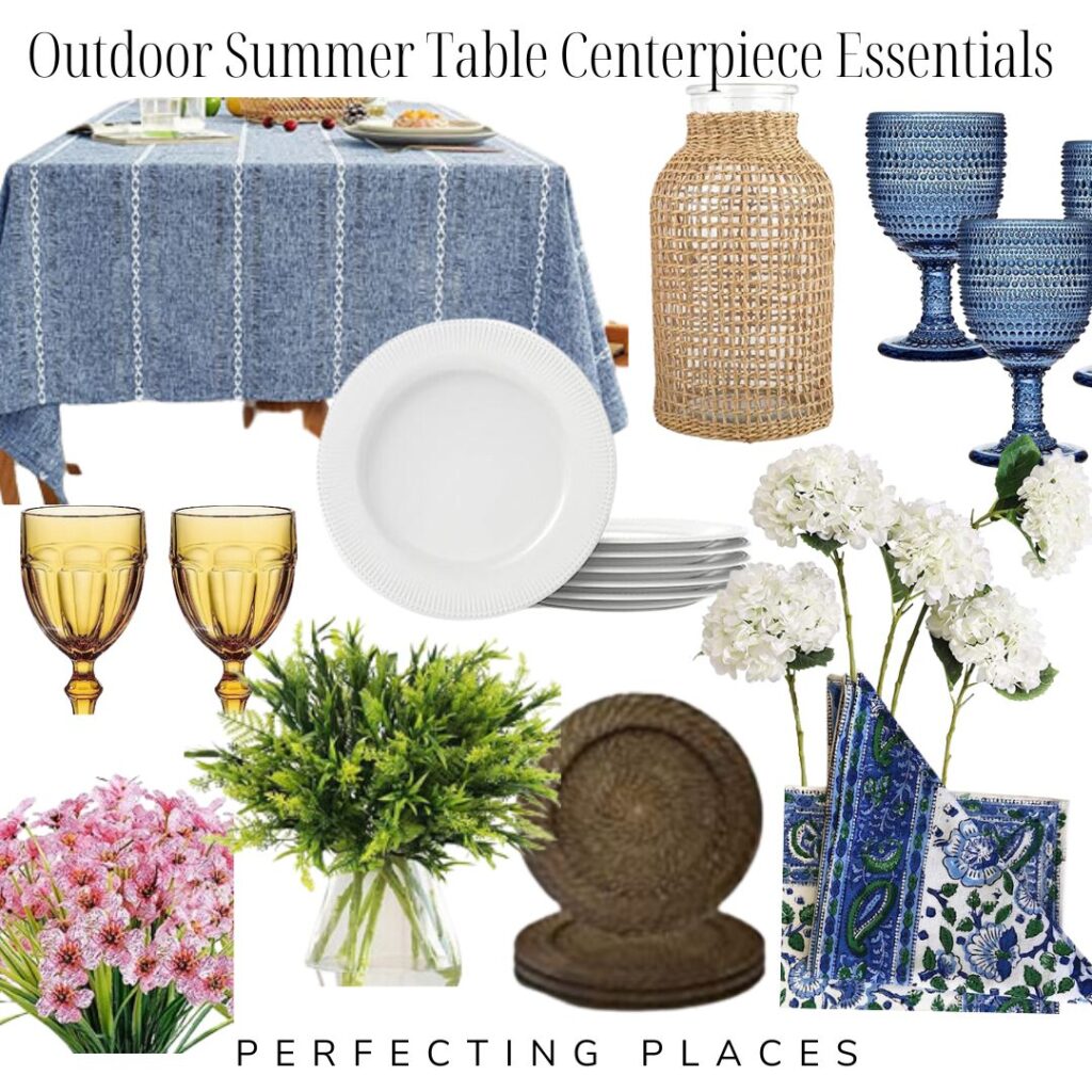 Outdoor dining and table centerpiece essentials