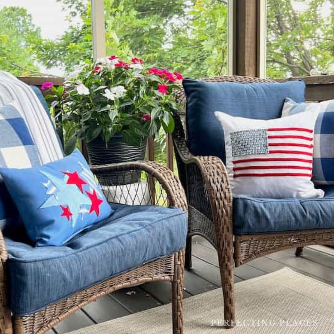 Easy Patriotic No Sew Pillow Ideas for July 4th