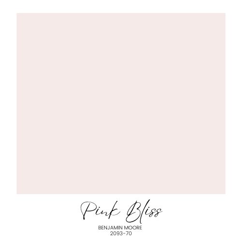 Benjamin Moore Pink Bliss pink paint color