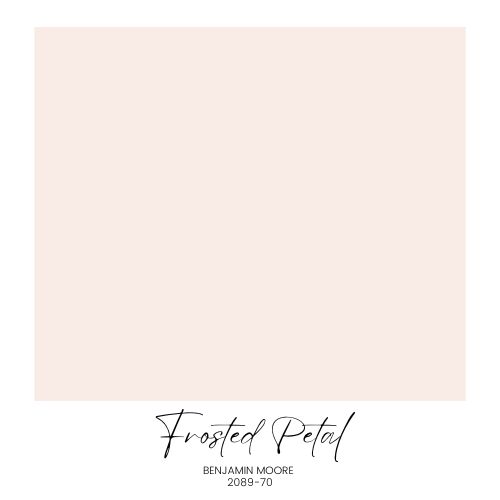 Benjamin Moore Frosted Petal pink paint color