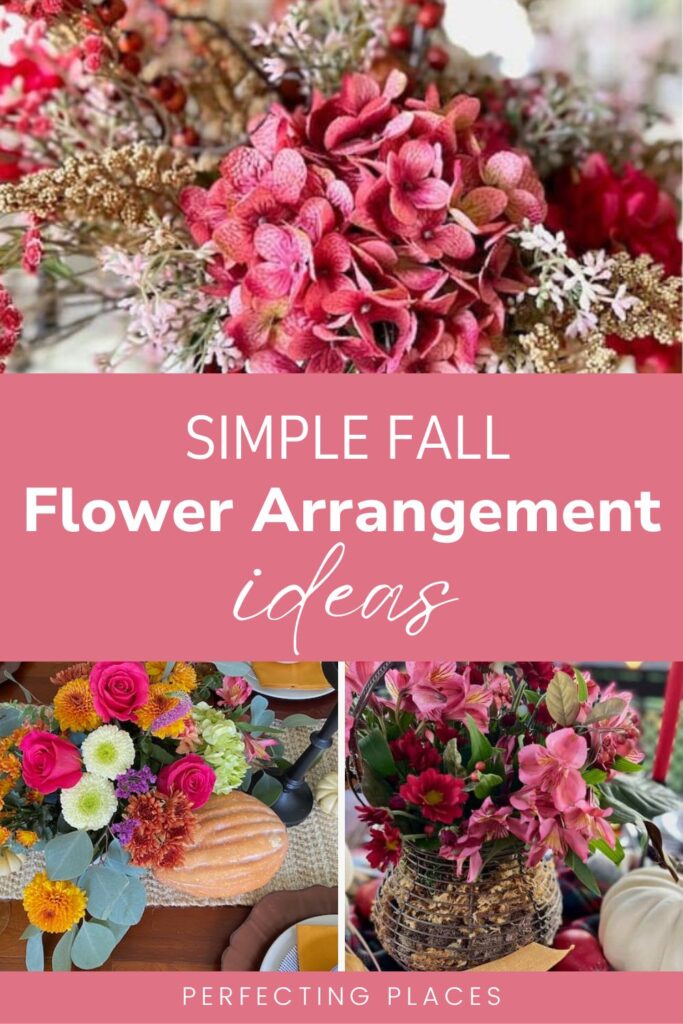 Simple Fall Flower Arrangements Pin