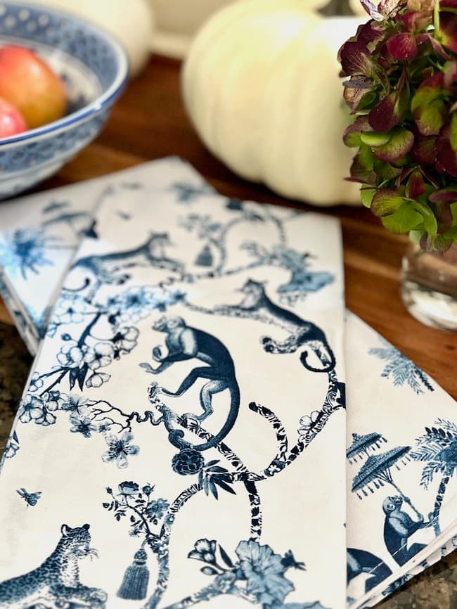 Blue and White Chinoiserie tea towels