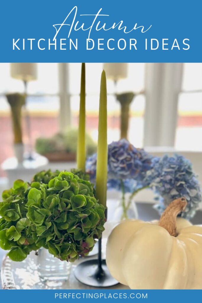 Fall Kitchen Decor -- Centerpiece Arrangement PIN