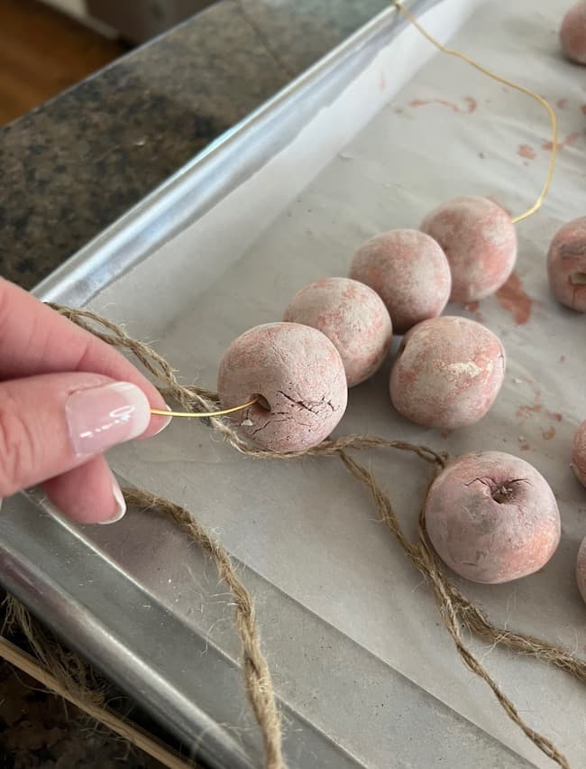 Make a DIY Terracotta Bead Garland with Air Dry Clay - Perfecting Places