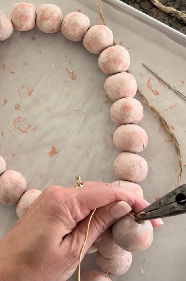 Make a DIY Terracotta Bead Garland with Air Dry Clay - Perfecting