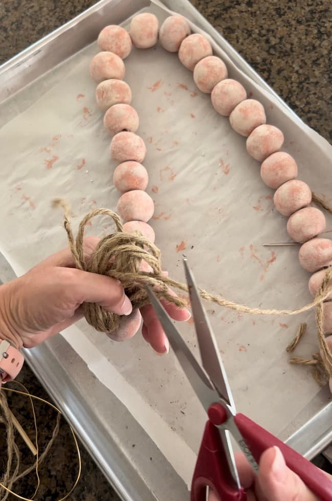 Make a DIY Terracotta Bead Garland with Air Dry Clay - Perfecting Places