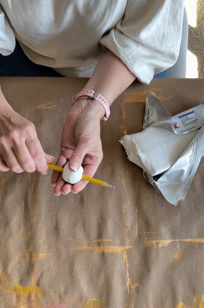 Make a DIY Terracotta Bead Garland with Air Dry Clay - Perfecting Places