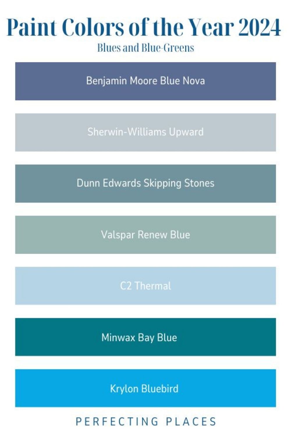 Blue Paint Colors Of The Year 2024 Blue 