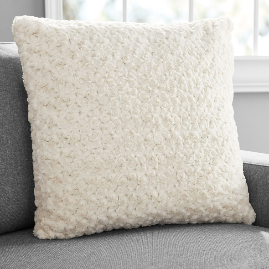 Walmart cozy rosette plush pillow 22"