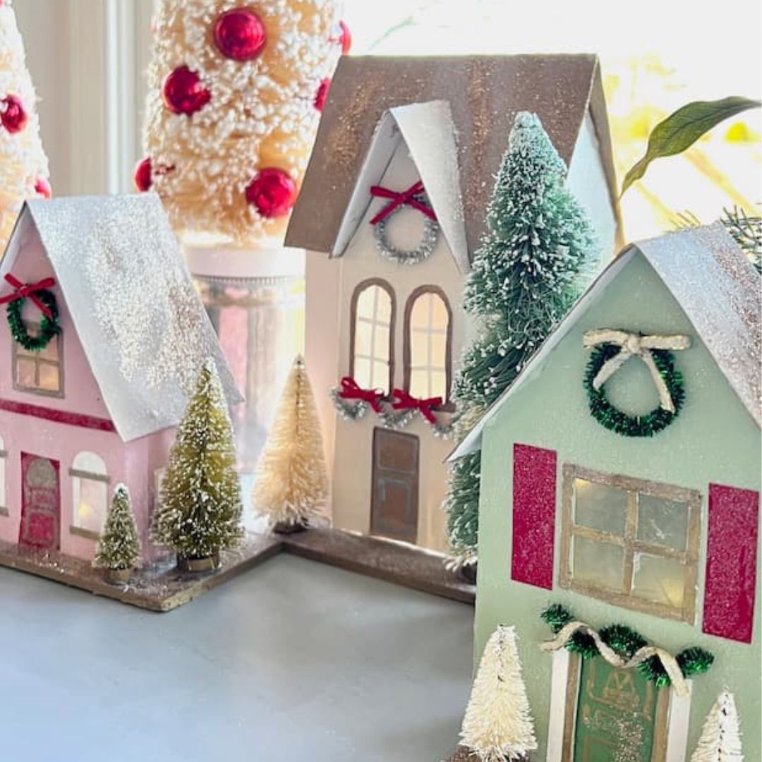 Create Enchanting Paper DIY Christmas Village Houses