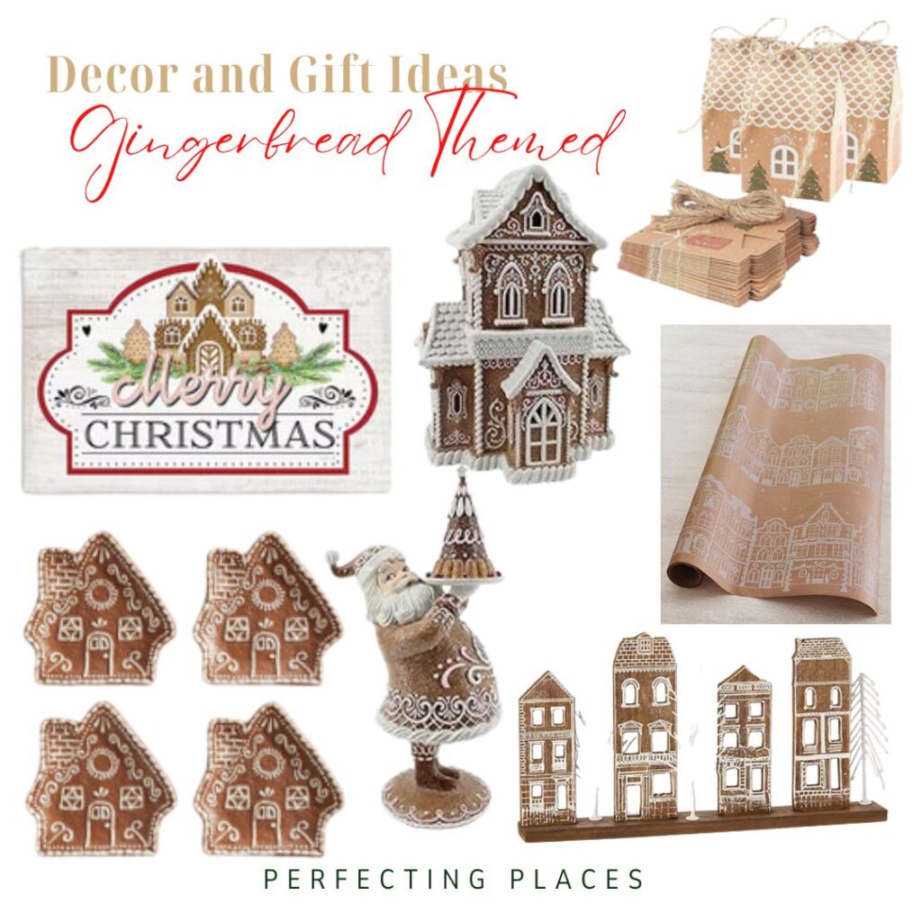 Gingerbread themed Christmas Decor and Gift ideas