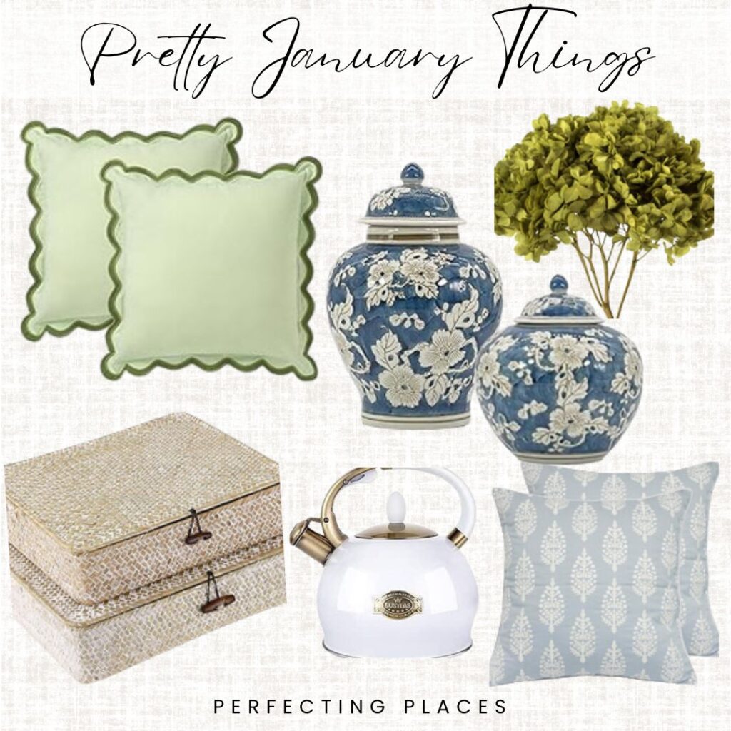 Favorite green and white decor finds