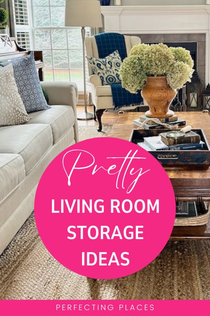 Pretty Living Room Storage Ideas PIN