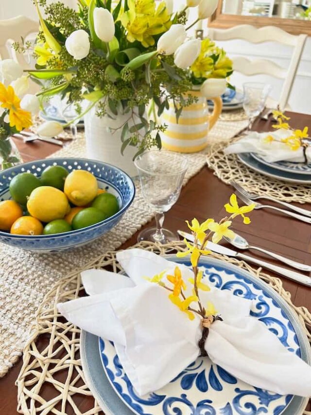 Table Setting Napkin Rings Simple Table Setting Ideas: DIY Napkin Rings for Spring - Perfecting Places