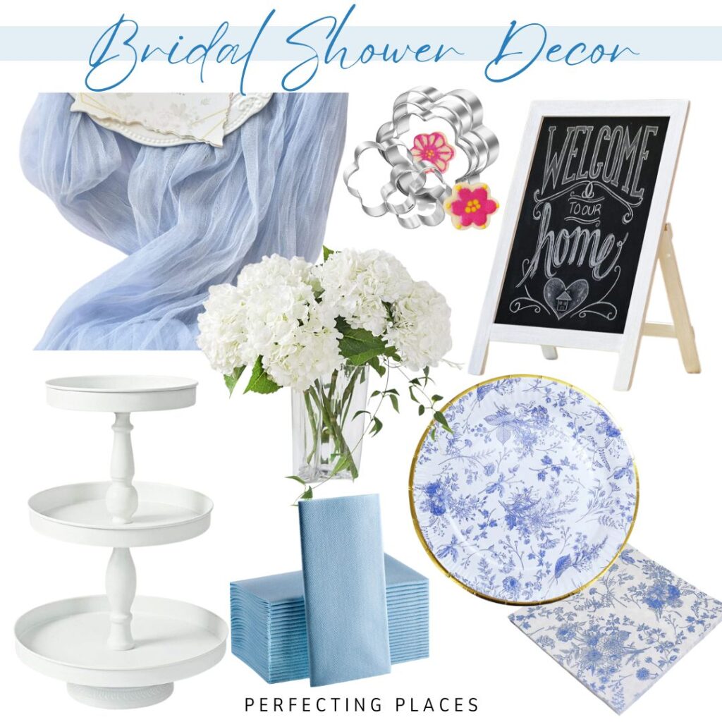 Blue Bridal Shower Decor Ideas