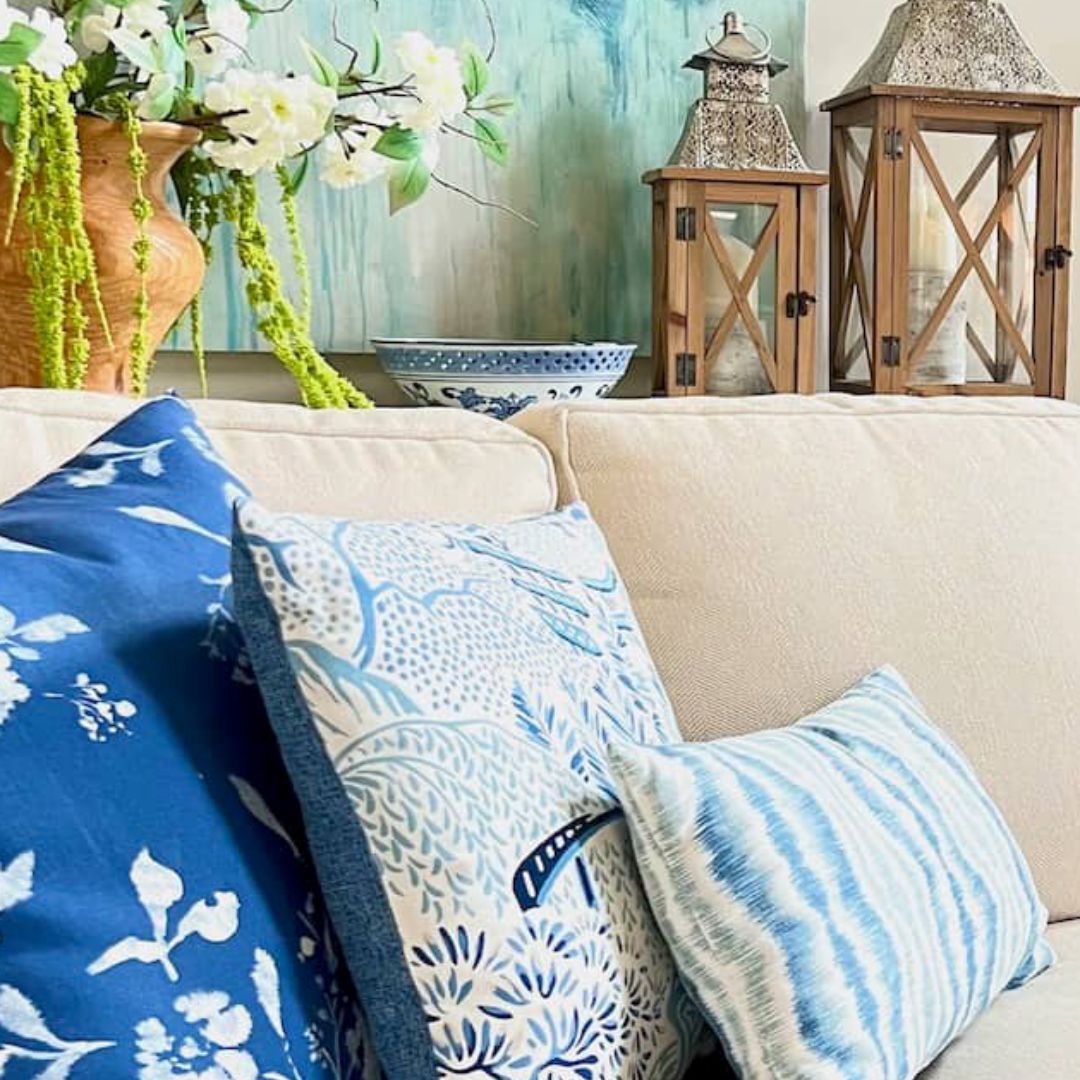 Blue and white decorating ideas for a timeless look.